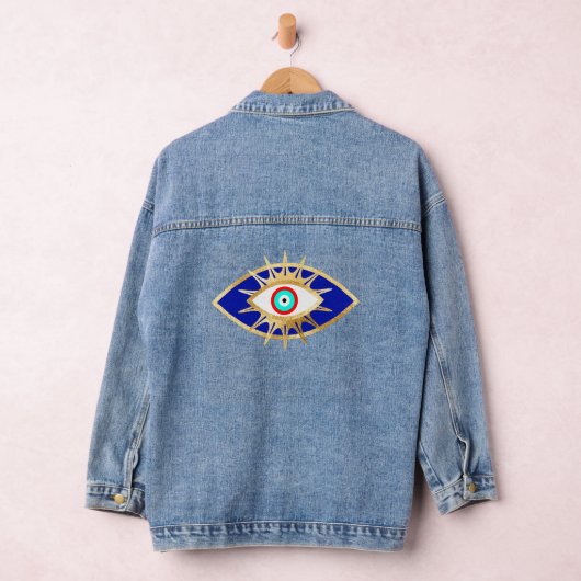 Blauw en Goud Derde Oog Denim Jacket (Hangar)