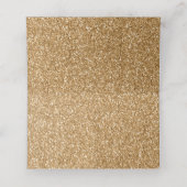 Blauw en Goud Football Bruiloft (Binnenkant ongevouwen)