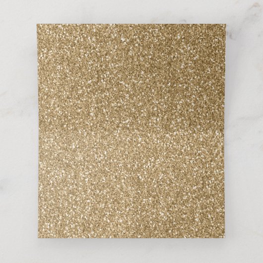 Blauw en Goud Football Bruiloft (Binnenkant ongevouwen)