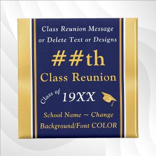 Blauw en Goud, Goedkope Geschenken van de Klassenr Magneet