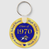 Blauw en Goud, Klasse van 1970 Reünie, Favors Sleutelhanger (Voorkant)