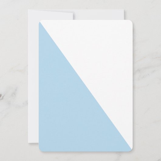 Blauw en goud kleurenblok | afstudeerfeest kaart (Achterkant)