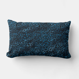 Blauw en Goud Luipaard Serie Ontwerp 3 Kussen