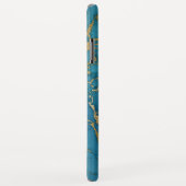 Blauw en Goud Marmer Elegante Moderne Print Case-Mate iPhone Case (Achterkant/rechts)
