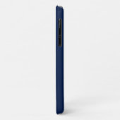 Blauw en goud | Minimummonogram modern Initiaal Case-Mate iPhone Case (Achterkant/links)