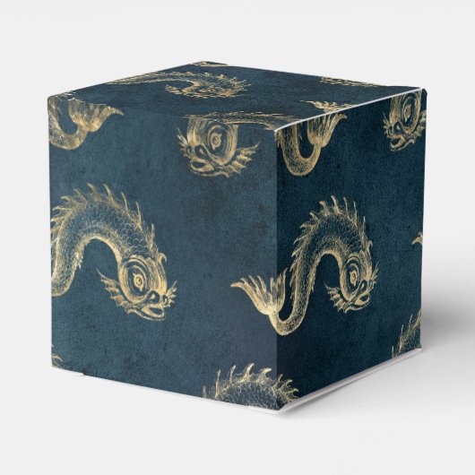 Blauw en Goud  Nautisch Bedankdoosjes (Achterkant)