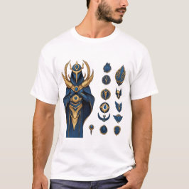 Blauw en goud pantser - League of Legends T-shirt