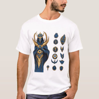 Blauw en goud pantser - League of Legends T-shirt