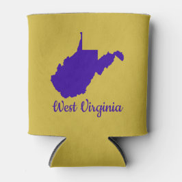 Blauw en Goud West Virginia Blikjeskoeler