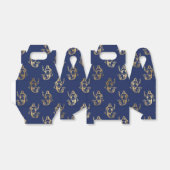 Blauw en Goud  Zeemeermin Bedankdoosjes (Uitgevouwen)