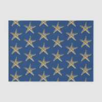 Blauw en Goud Zeester Strand Kust 