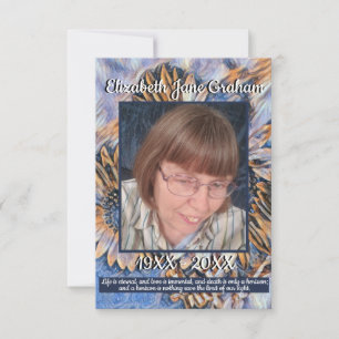 Blauw en Goud Zonnebloem Kunst   Foto   Offertes