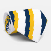 Blauw en gouden blikstrips Stropdas (Opgerold)