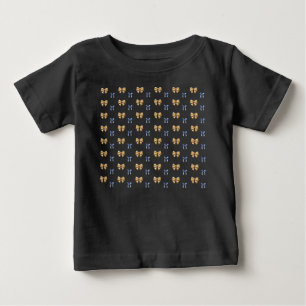 Blauw en Gouden Coquette Strik