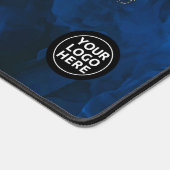 Blauw en Gouden Marmeren Bureaumat Muismat (Hoek)