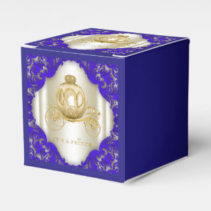 Blauw en Gouden Prins Bedankdoosjes