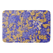 Blauw en goudgeel voor sierdoeleinden badmat (Voorkant)