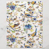 Blauw- en goudpapier voor vogels (Voorkant)
