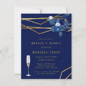 Blauw- en goudplatforminstallaties Brunch en Bubbl Kaart (Voorkant)