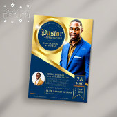 -blauw- en goudpredikkerk flyer