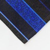 Blauw en graniet Stripes Fleece Deken (Hoek)