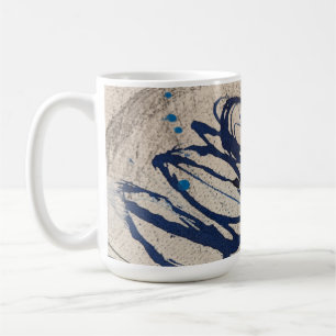 Blauw en grijs Abstract Ohs Koffiemok