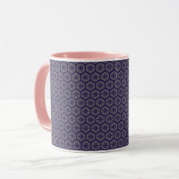 Blauw en grijs geometrisch patroon