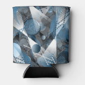 Blauw en grijs. Onttrekking. Blikjeskoeler (Voorkant)