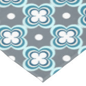 Blauw en grijs patroon tafelkleed (Gekanteld)