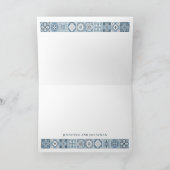 BLAUW EN GRIJS SPAANSE TEGELS DANK U KAART (Binnen)