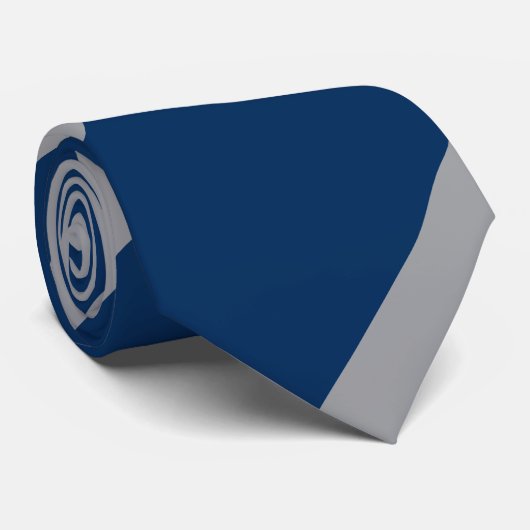 Blauw en grijs stropdas (Opgerold)