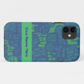Blauw en Groen Abstract bellenpatroon Case-Mate iPhone Case (Achterkant (horizontaal))