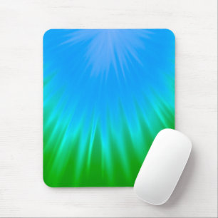 Blauw en groen Abstract Muismat