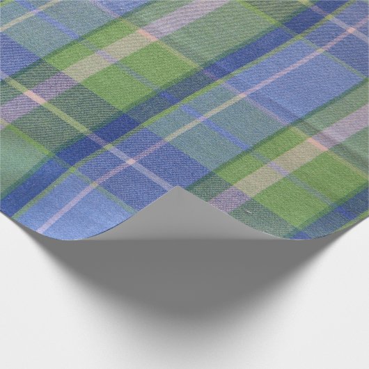 Blauw en groen cadeaupapier (Hoek)