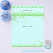 Blauw en groen Funky Design Flyer (Enkel)