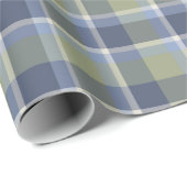 Blauw en groen geruite inpakpapier (Rol Hoek)