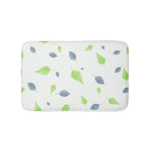 Blauw en groen lederen patroon badmat