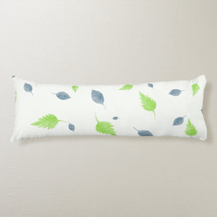 Blauw en groen lederen patroon lichaamskussen