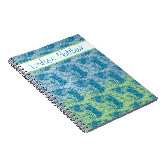 blauw en groen Notitieboek (Rechterzijde)