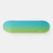 Blauw en groen ombre skateboard (Horizontaal)