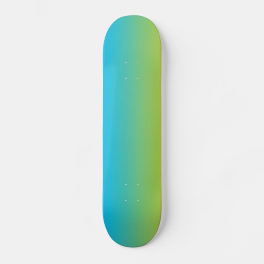 Blauw en groen ombre skateboard (Voorkant)