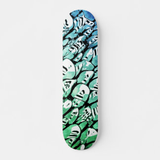 Blauw en groen skateboard