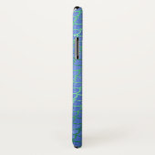 Blauw en Groen Sparkle Zeemeermin Schalen Patroon Case-Mate iPhone Case (Achterkant / rechts)