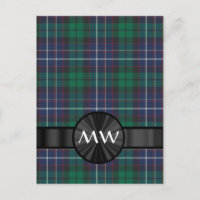 Blauw en groen tartan plaid
