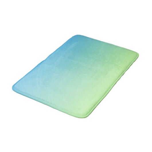 Blauw en groen verloop badmat (Gekanteld)