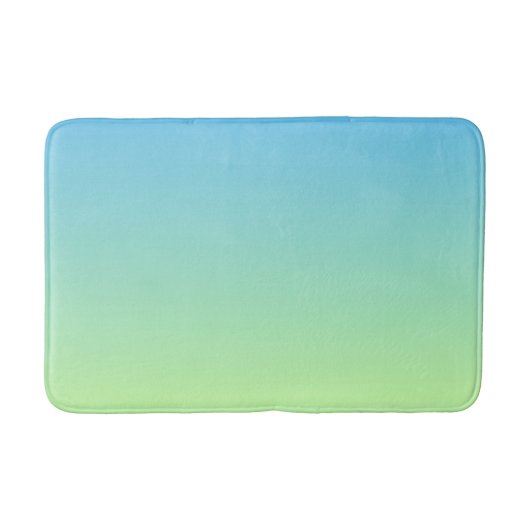 Blauw en groen verloop badmat (Voorkant)