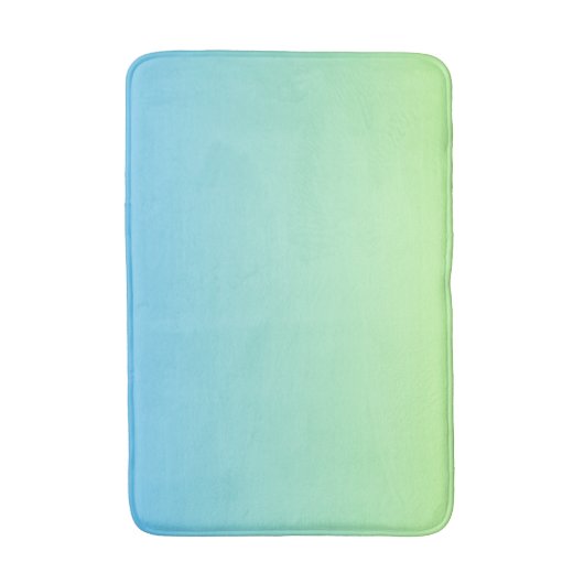 Blauw en groen verloop badmat (Voorkant Verticaal)
