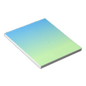 Blauw en groen verloop notitieblok (Schuin)