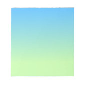 Blauw en groen verloop notitieblok (Voorkant)