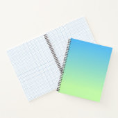 Blauw en groen verloop notitieboek (Binnen)